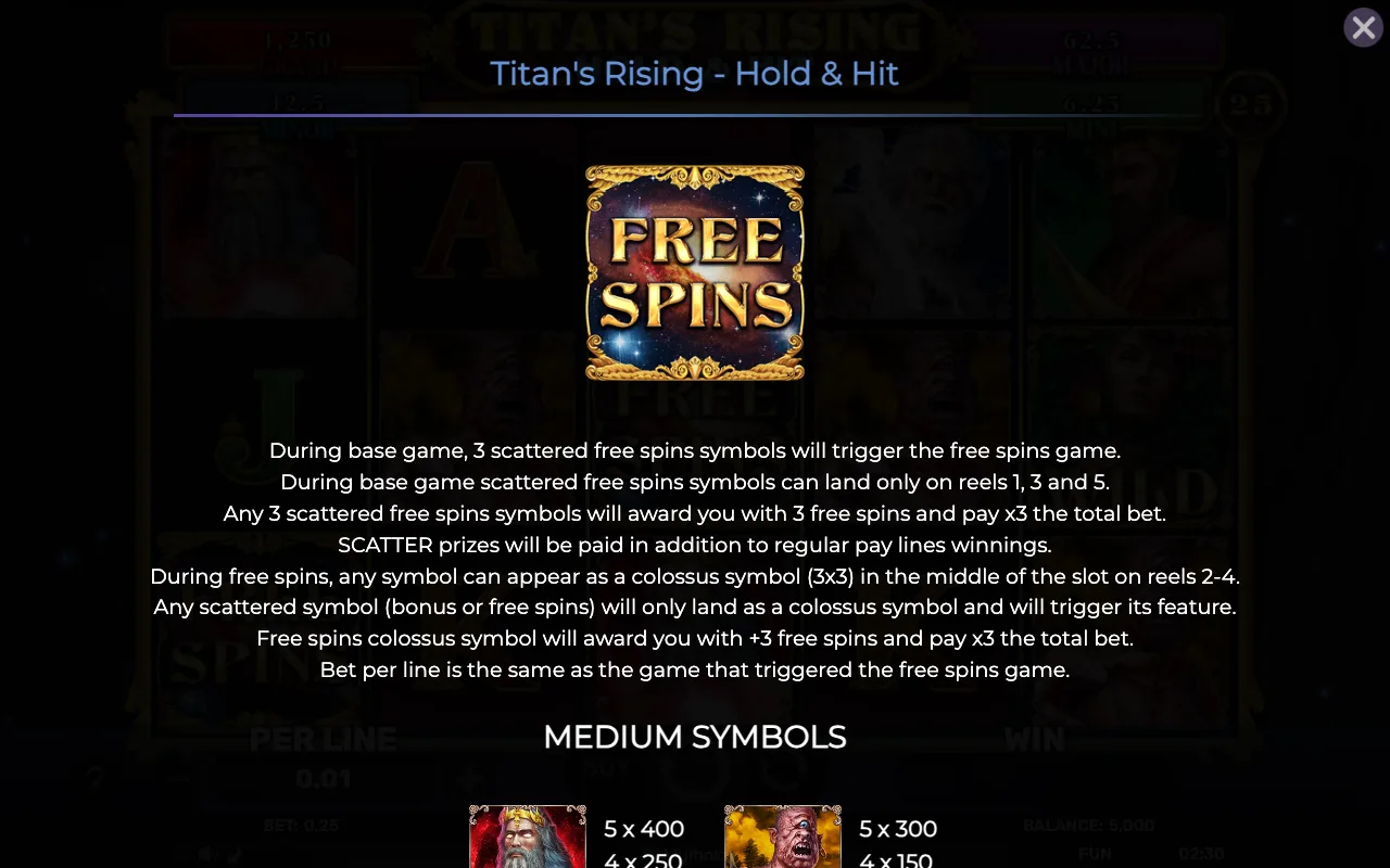 Free — Titans Rising Hold Hit