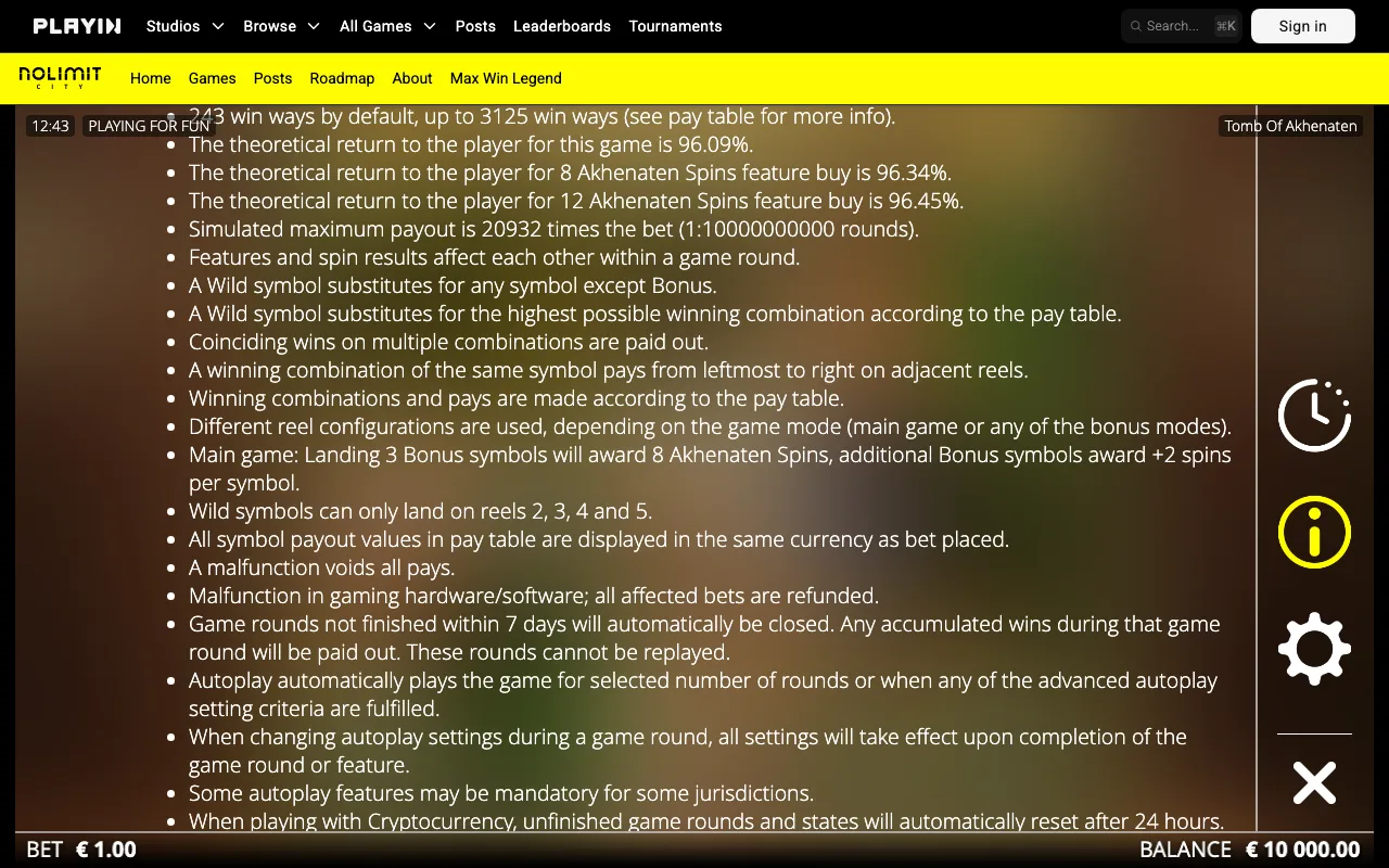 Game rules, page 3 — Tomb of Akhenaten