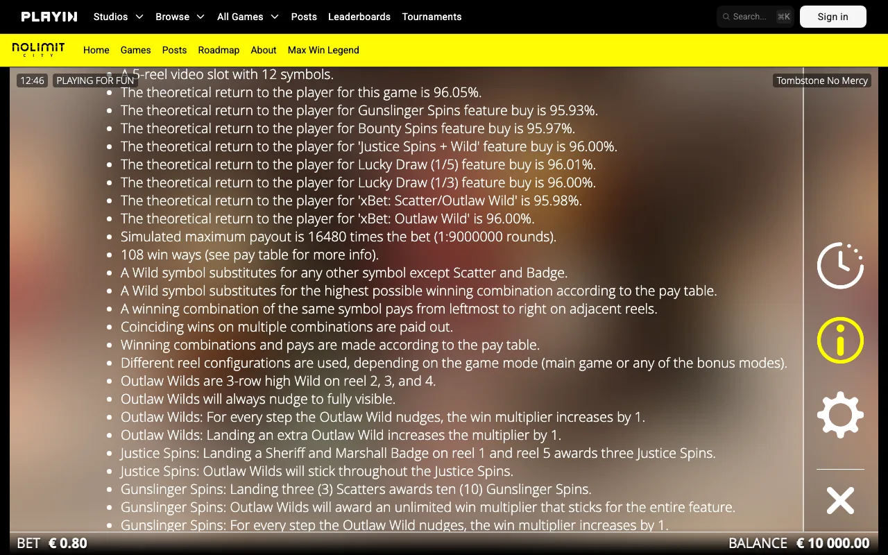 Game rules, page 3 — Tombstone: No Mercy