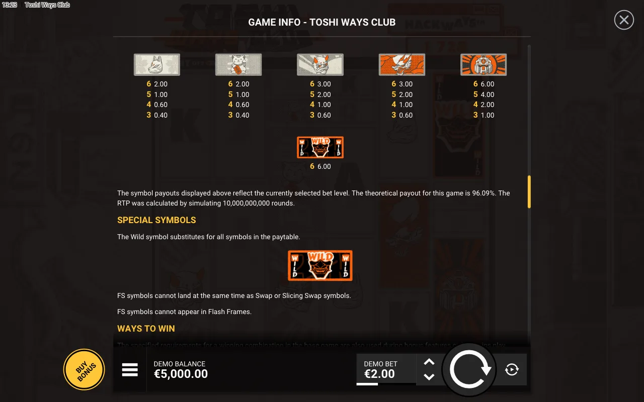 Game rules, page 5 — Toshi Ways Club