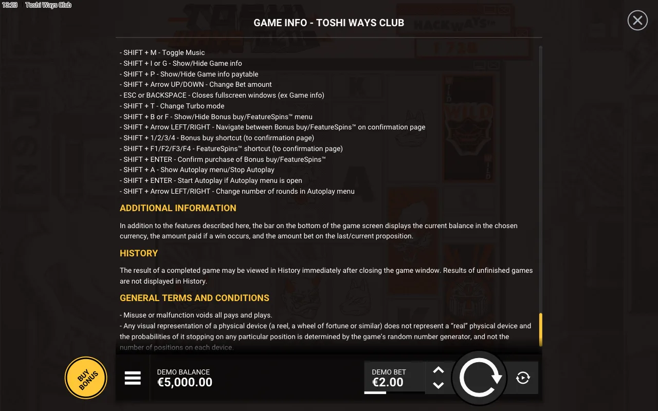 Game rules, page 9 — Toshi Ways Club