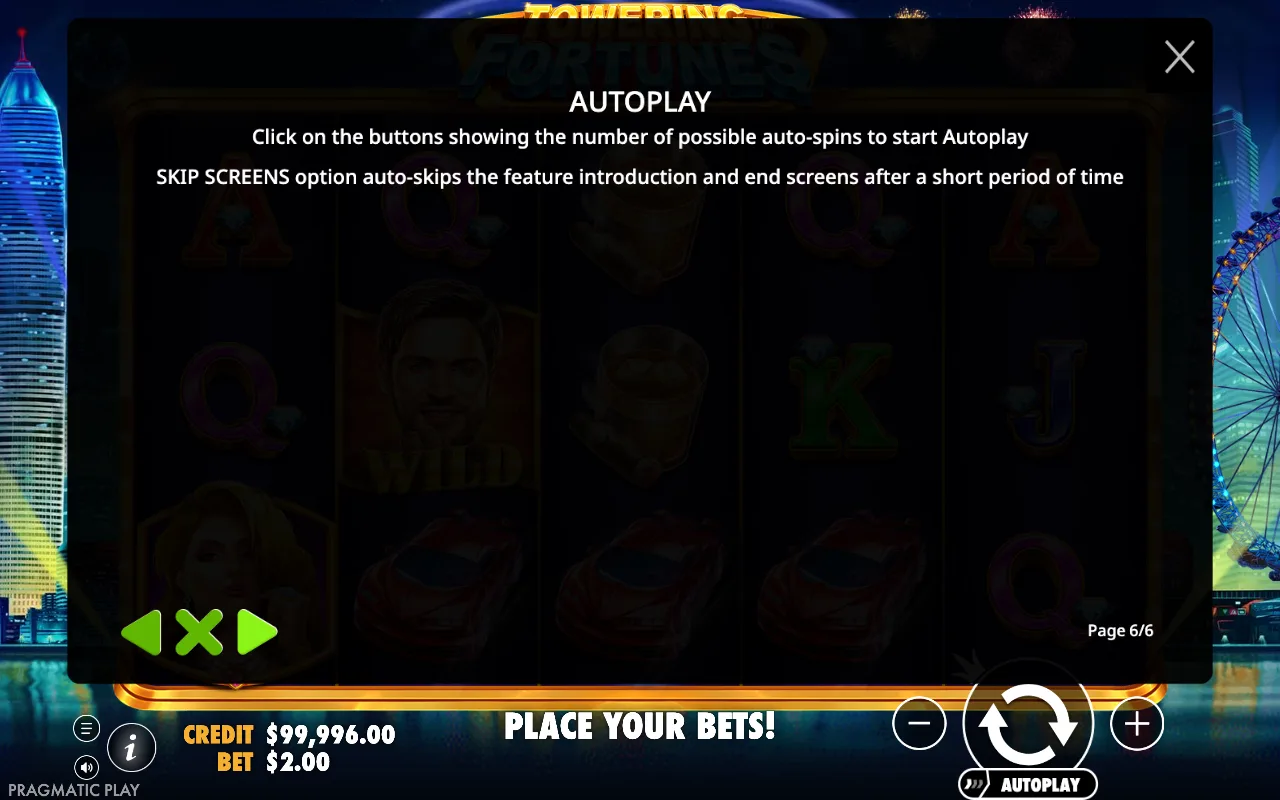 Autoplay — Towering Fortunes