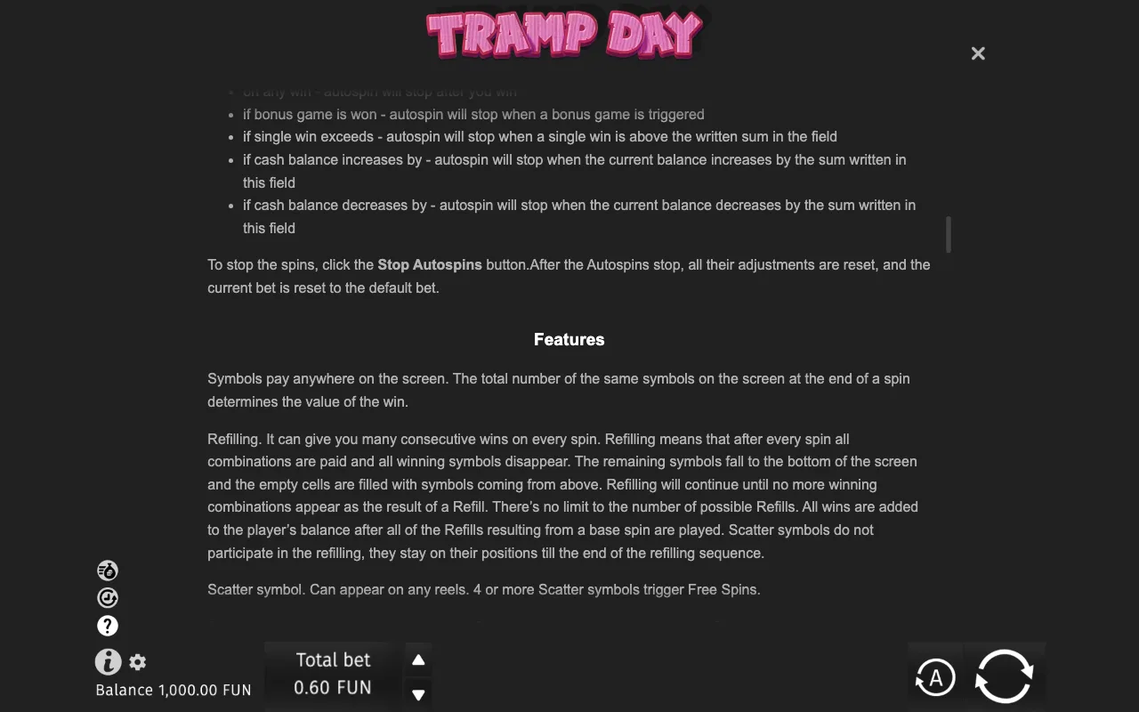 Game rules, page 7 — Tramp Day