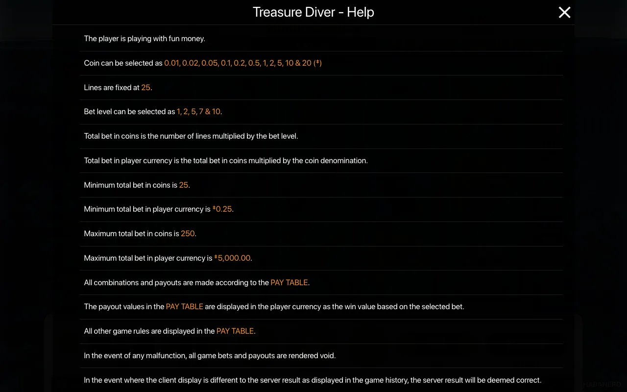 Spielregeln, Seite 1 — Treasure Diver