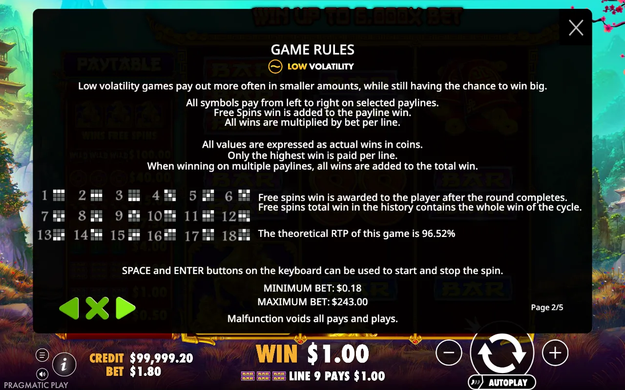 Game rules — Treasure Horse