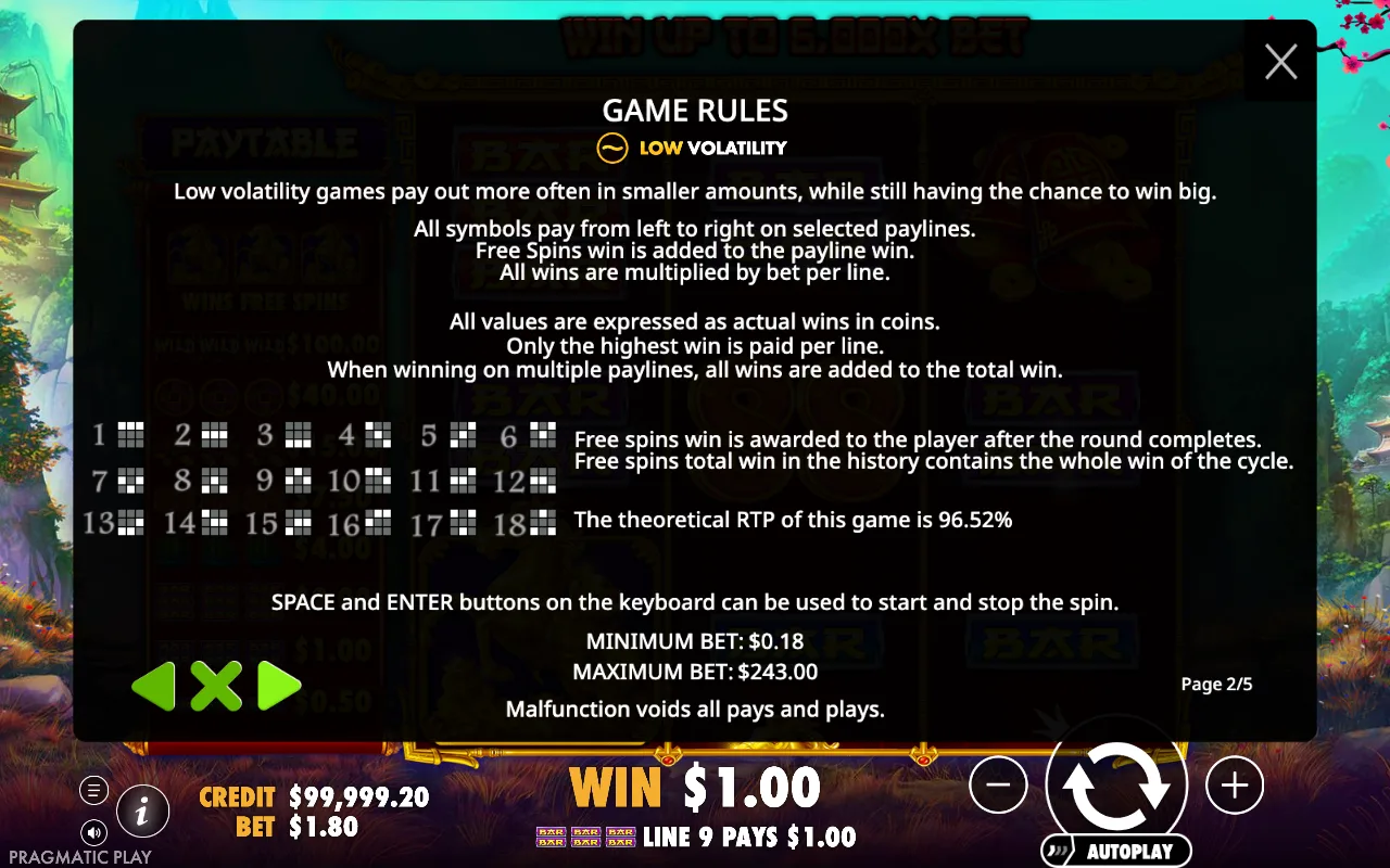Game rules — Treasure Horse
