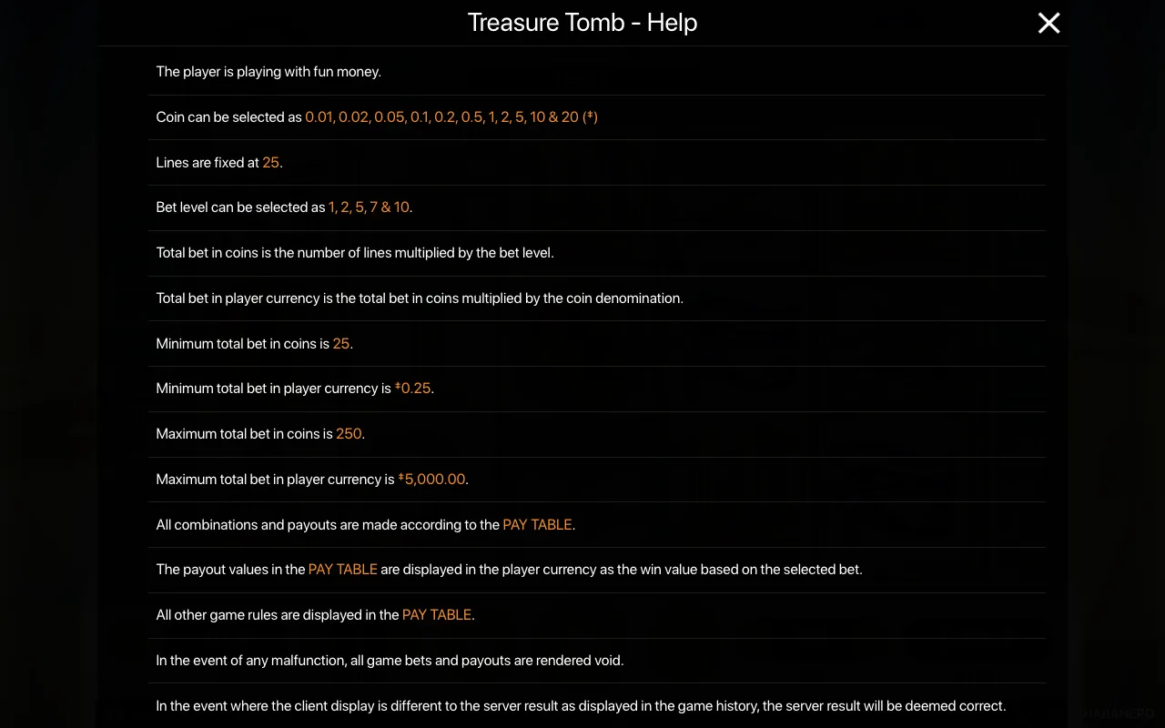 Spielregeln, Seite 1 — Treasure Tomb