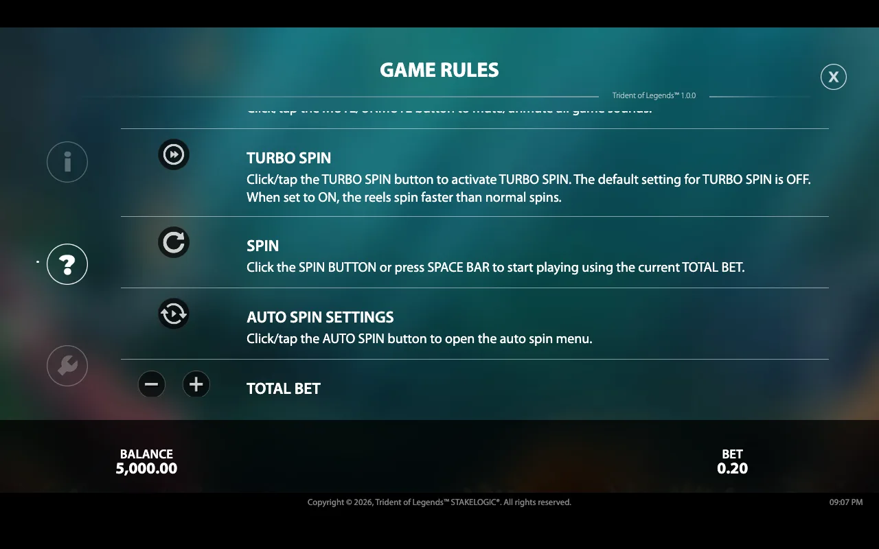 Game rules — Trident of Legends