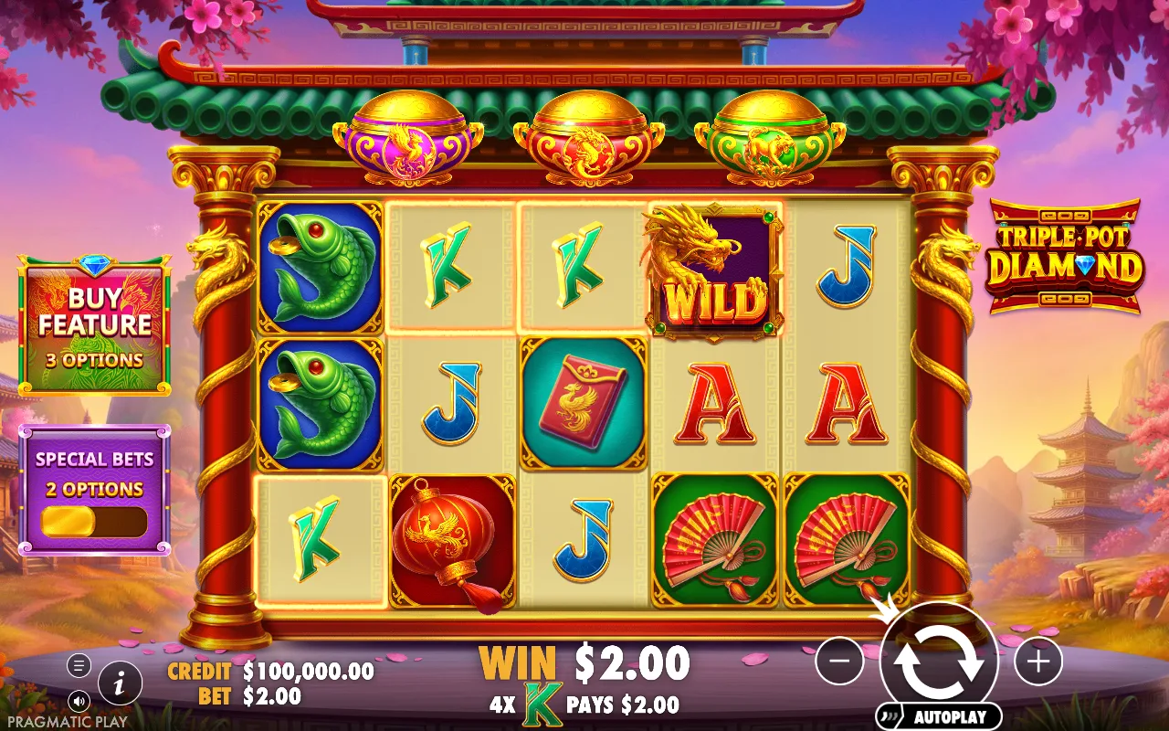 The base game — Triple Pot Diamond