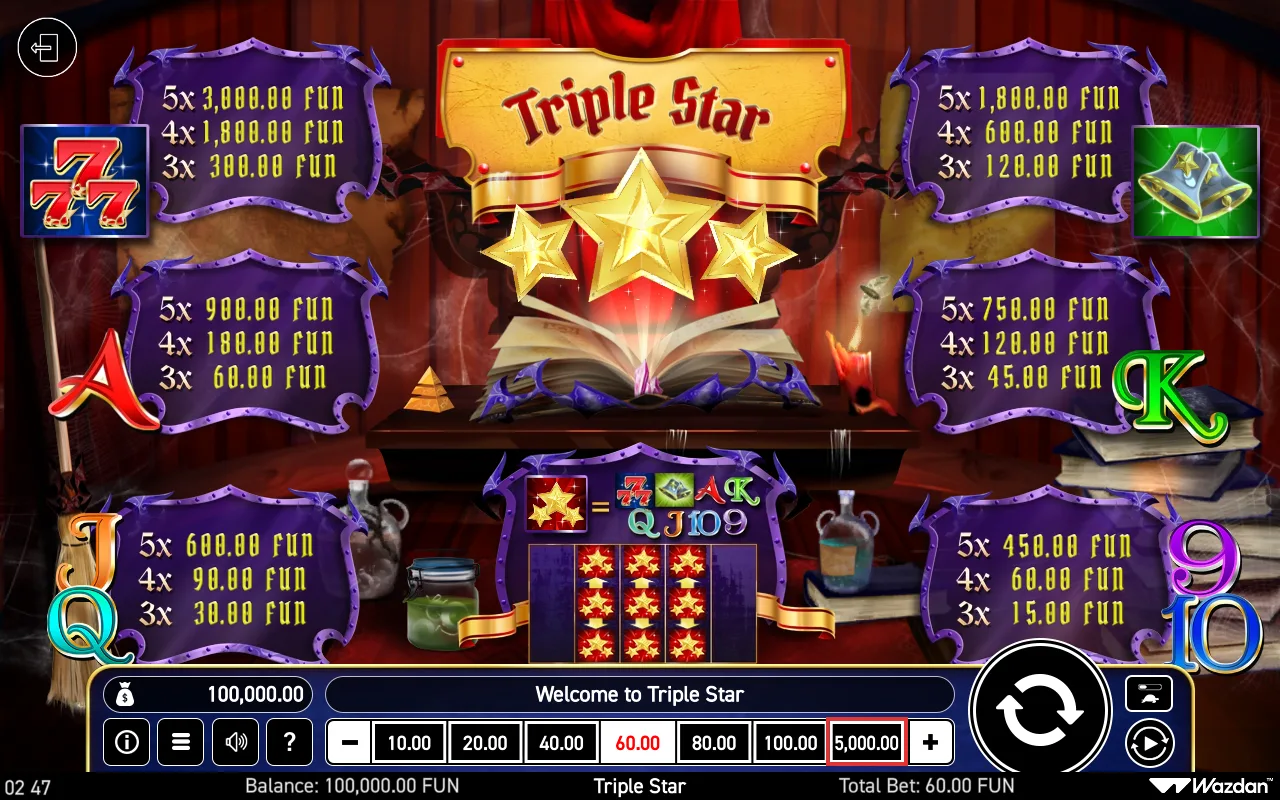 Game rules, page 1 — Triple Star