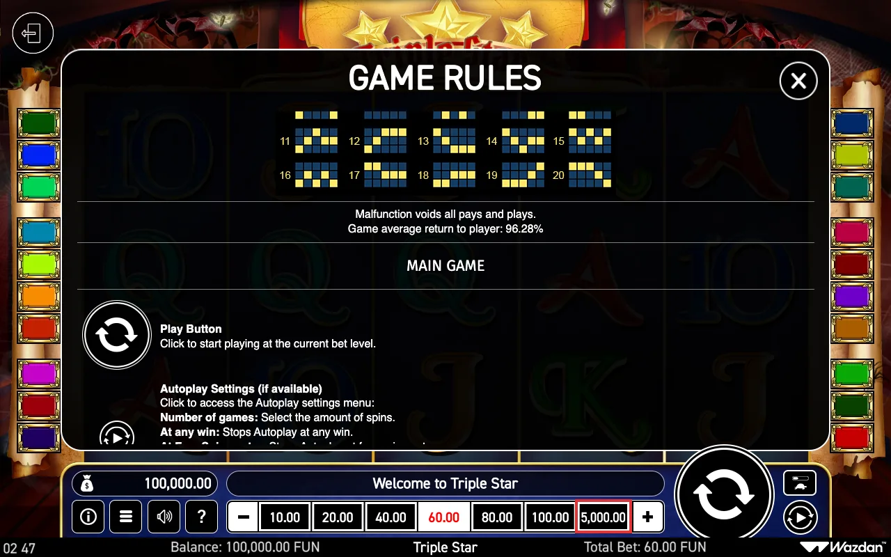 Game rules, page 4 — Triple Star