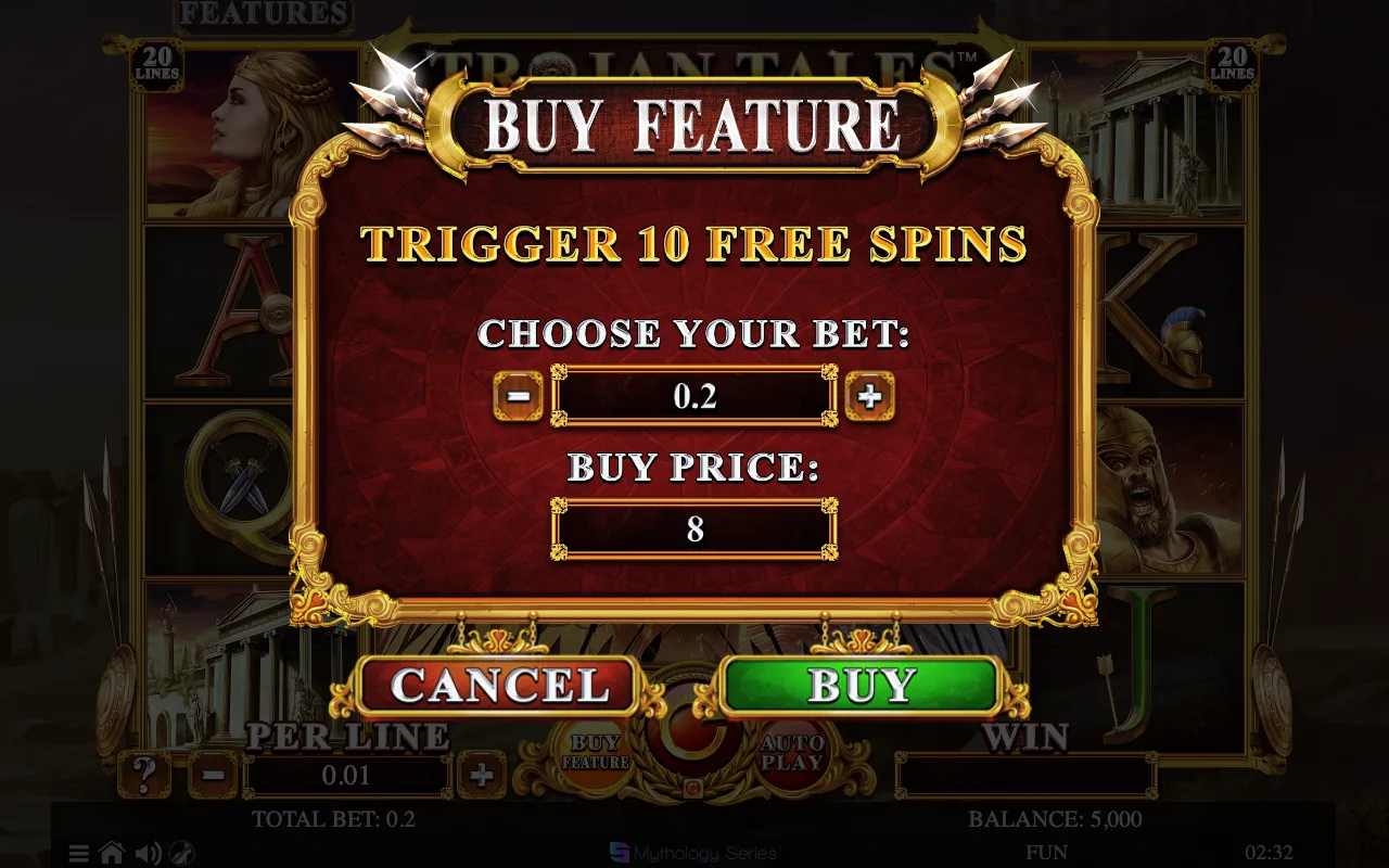 Buying the feature — Trojan Tales