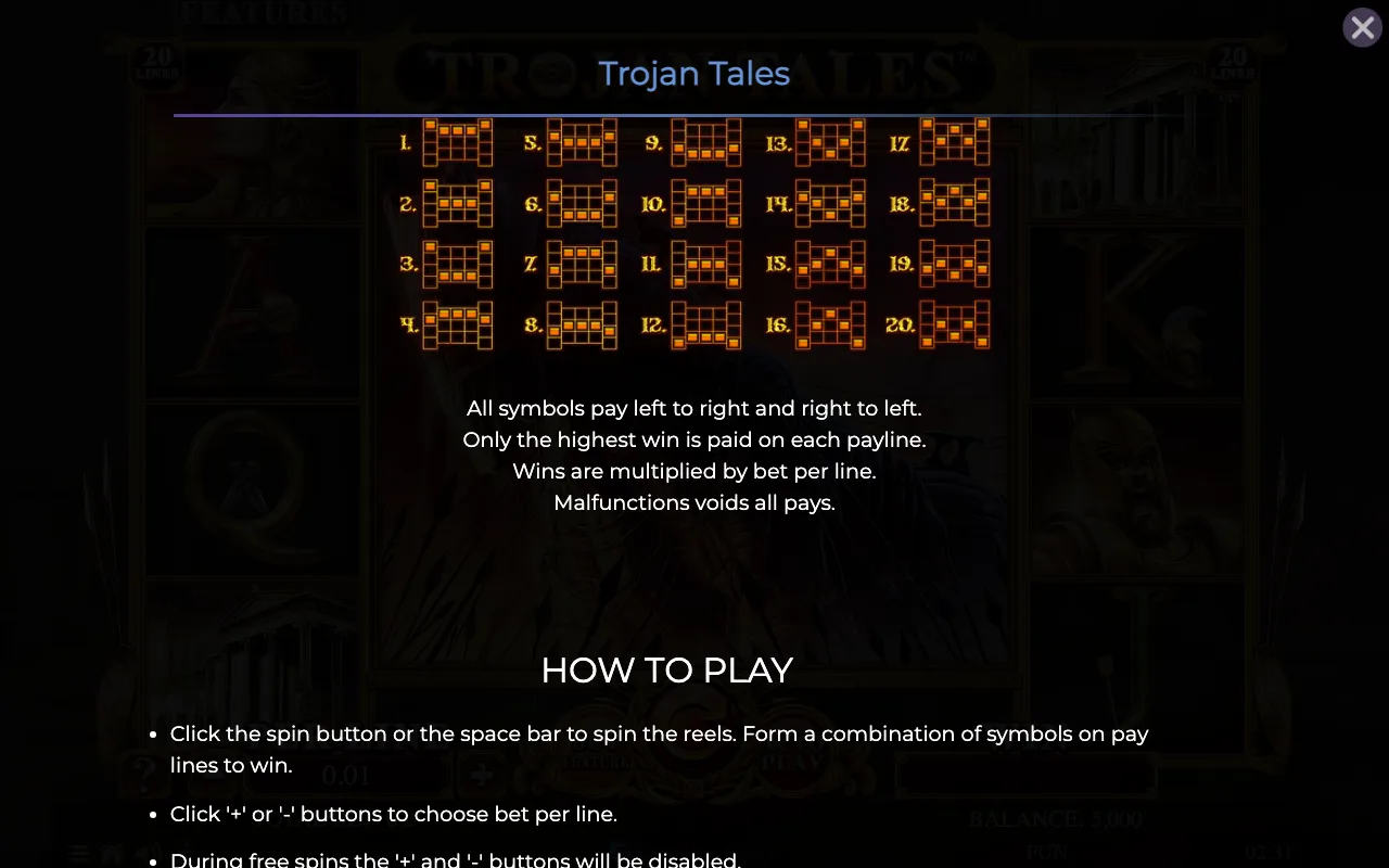 Game rules, page 6 — Trojan Tales