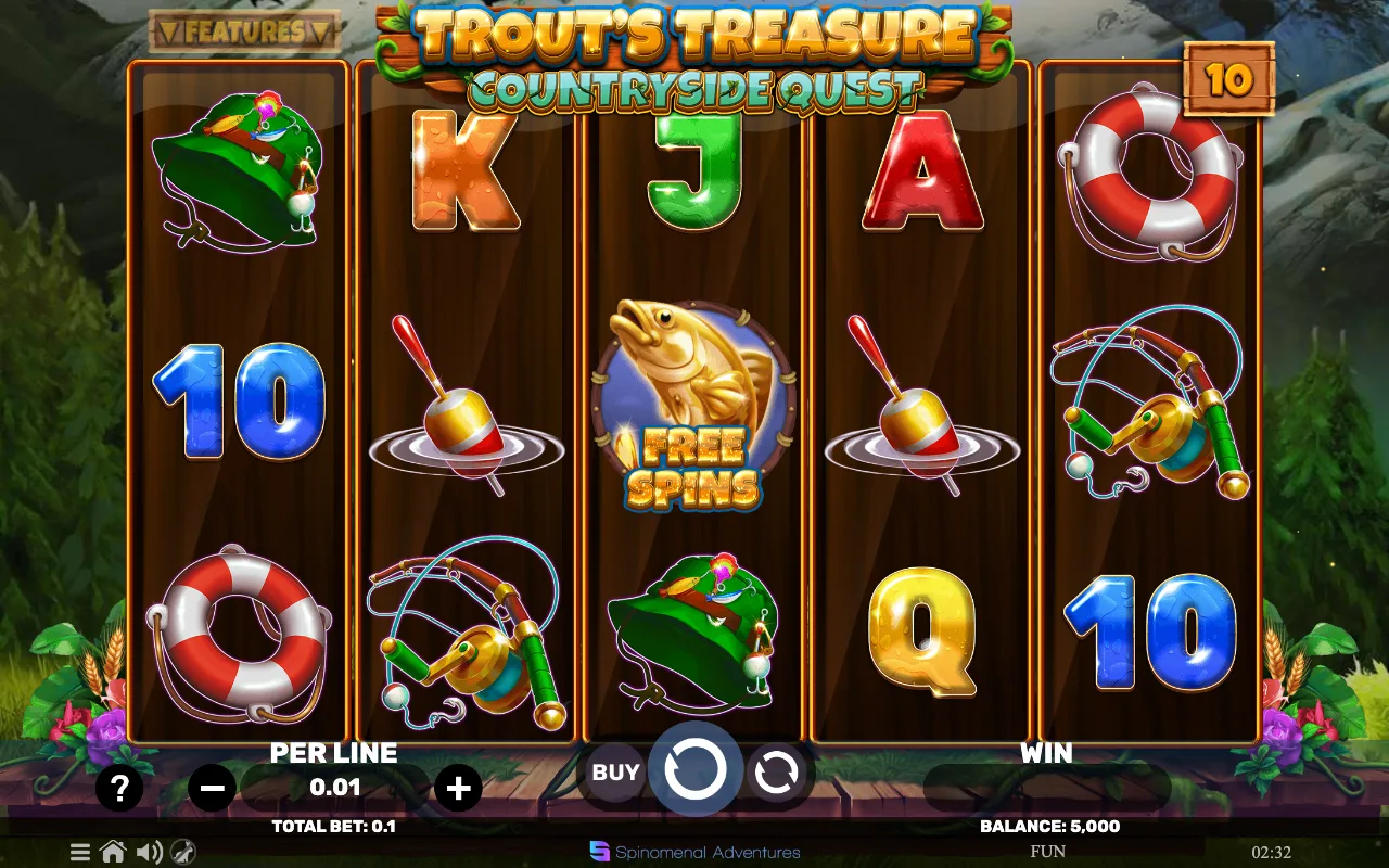 The base game — Trouts Treasure Countryside Quest
