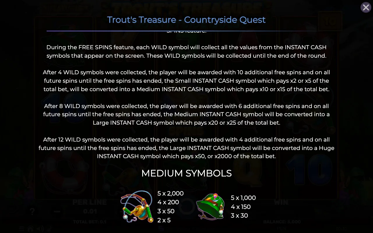 Game rules, page 3 — Trouts Treasure Countryside Quest