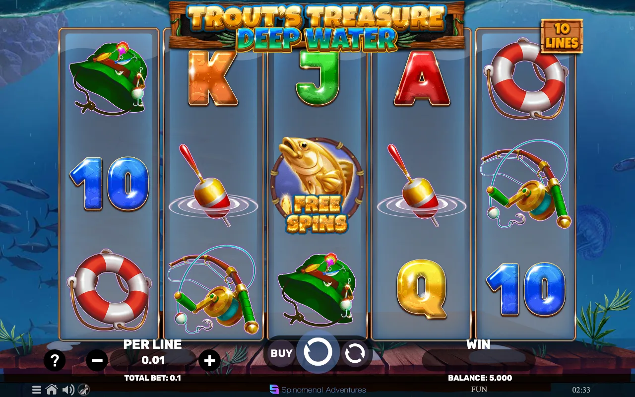 The base game — Trouts Treasure Deep Water