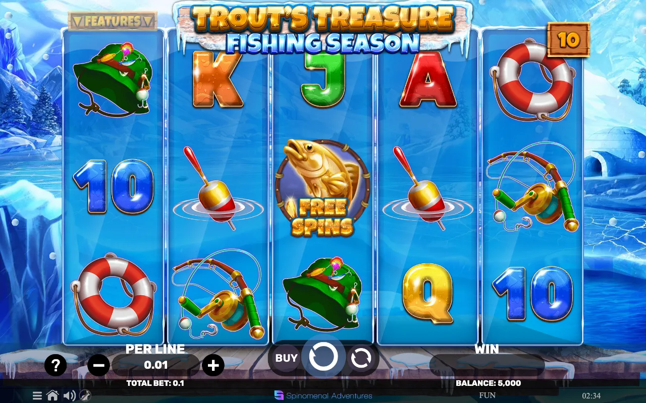 The base game — Trouts Treasure Fishing Season