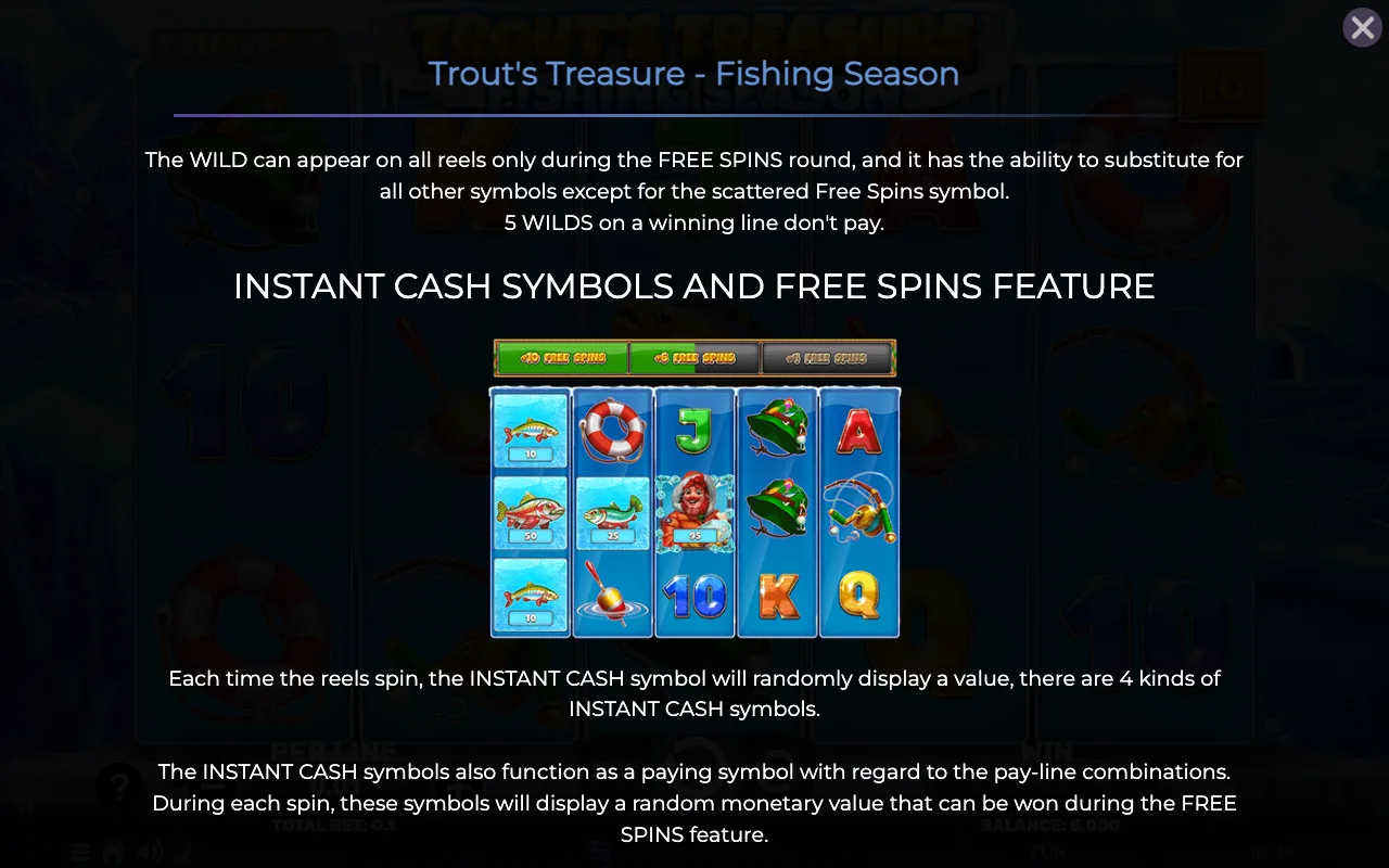 Game rules, page 2 — Trouts Treasure Fishing Season