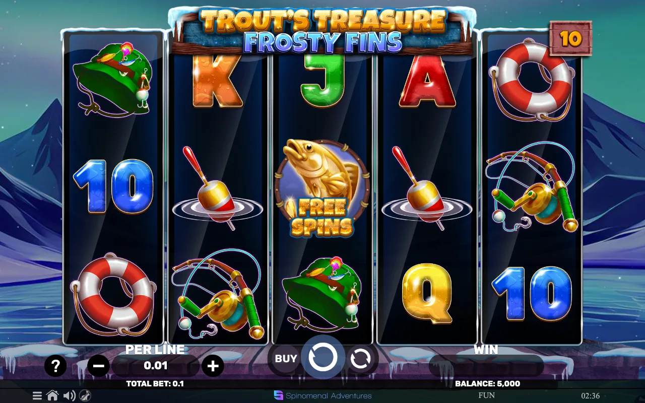 The base game — Trouts Treasure Frosty Fins