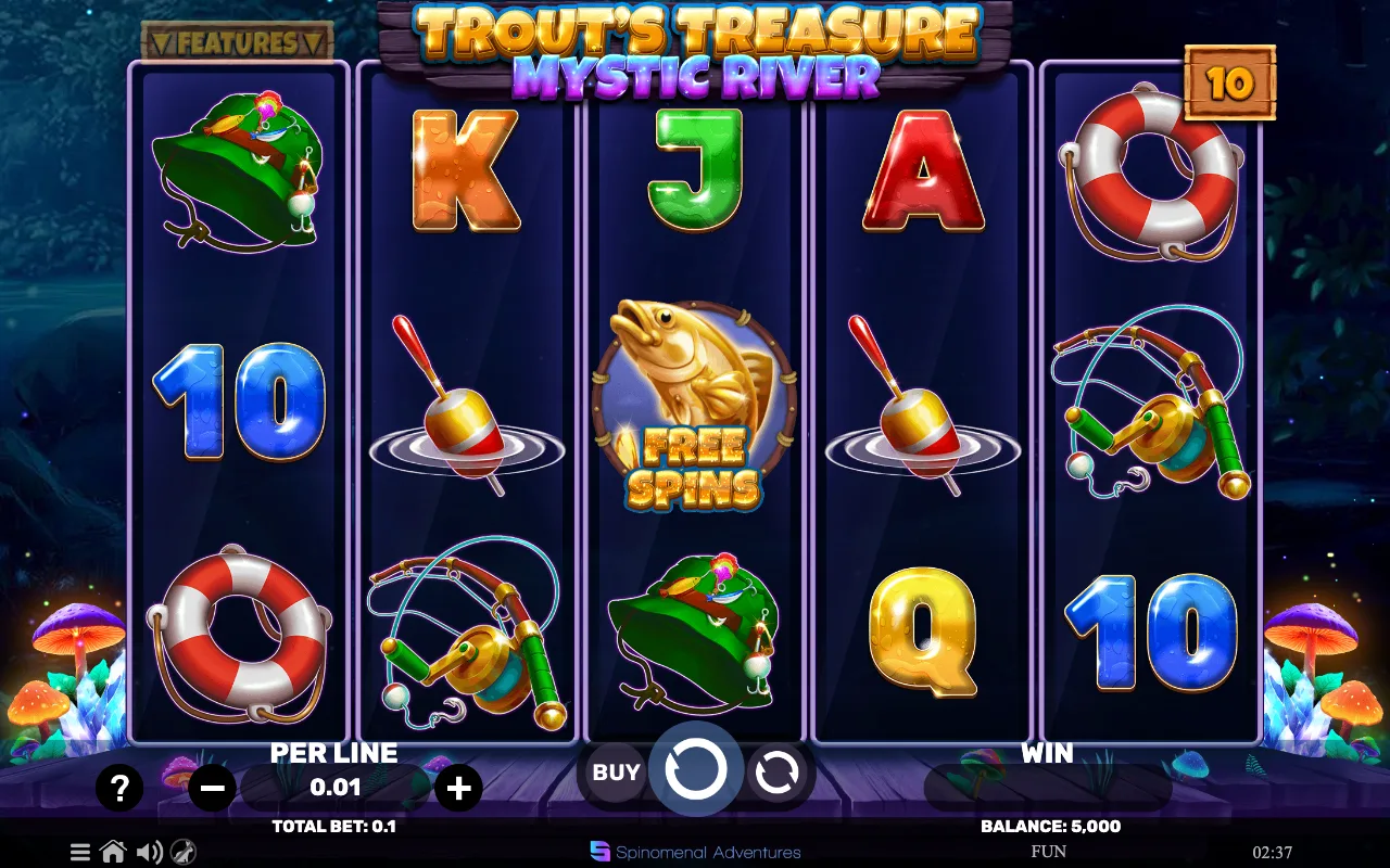 The base game — Trouts Treasure Mystic River