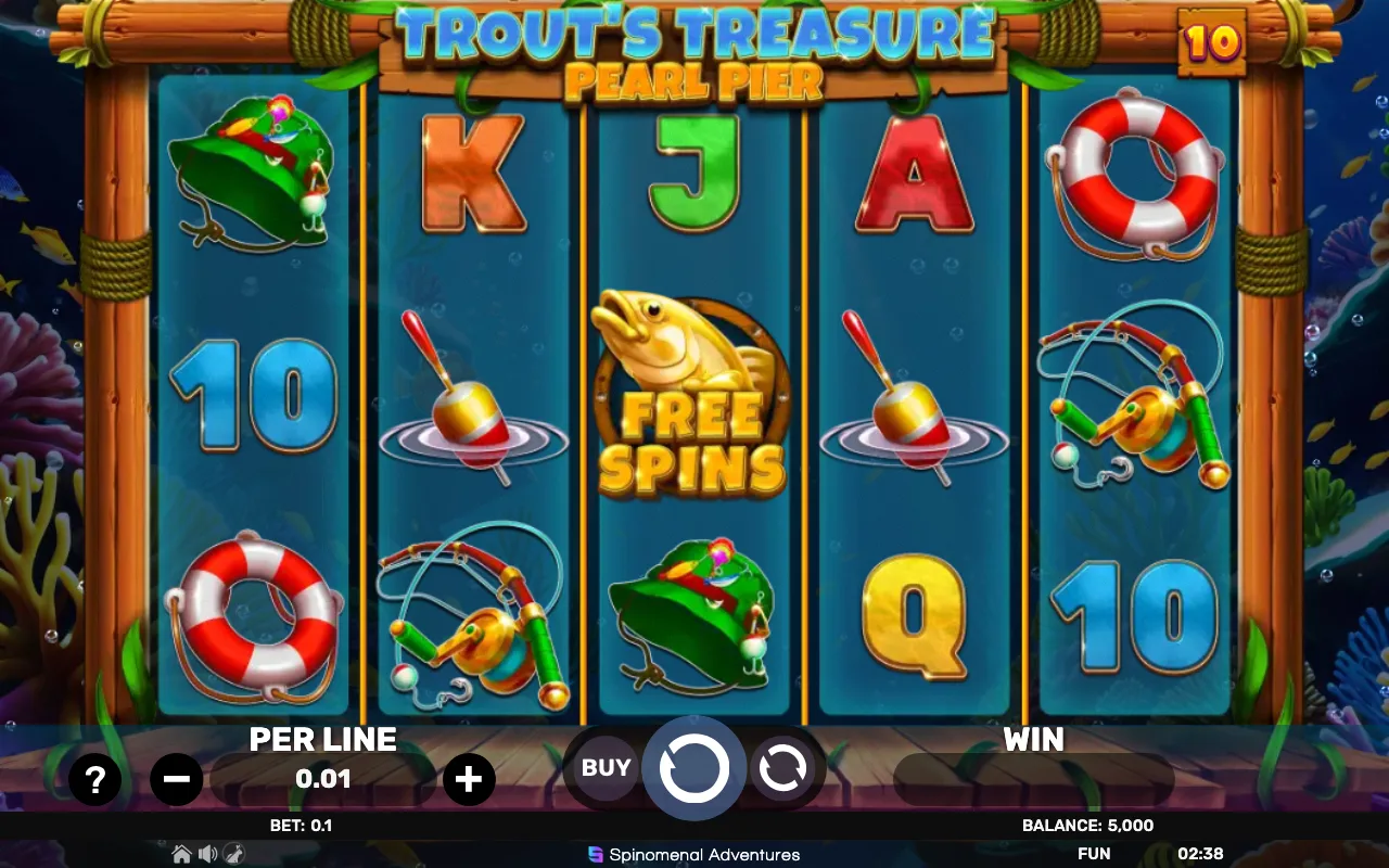 The base game — Trouts Treasure Pearl Pier