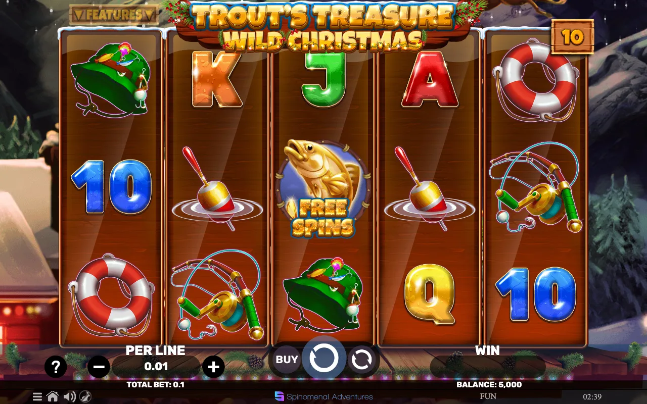 The base game — Trouts Treasure Wild Christmas