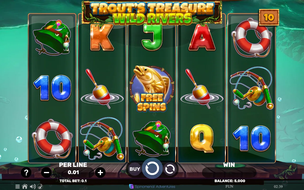 The base game — Trouts Treasure Wild Rivers