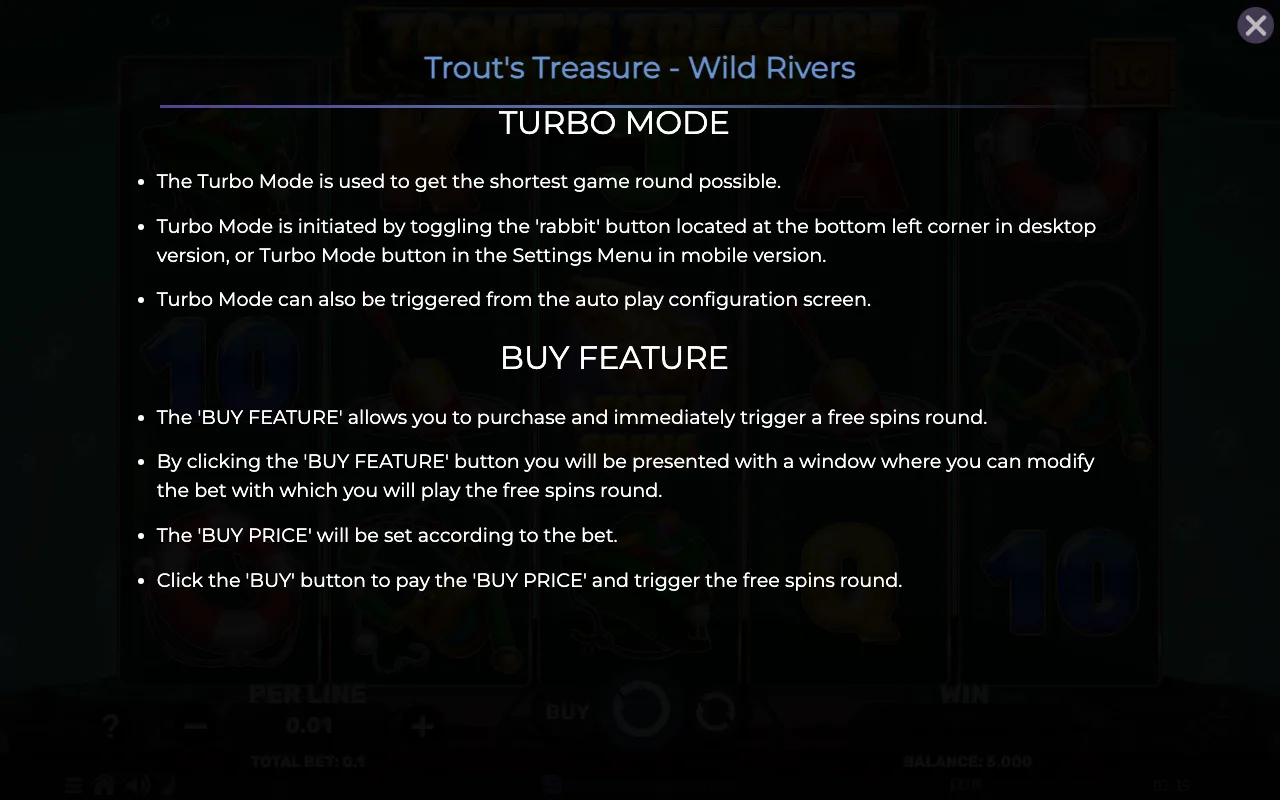 Game rules, page 8 — Trouts Treasure Wild Rivers