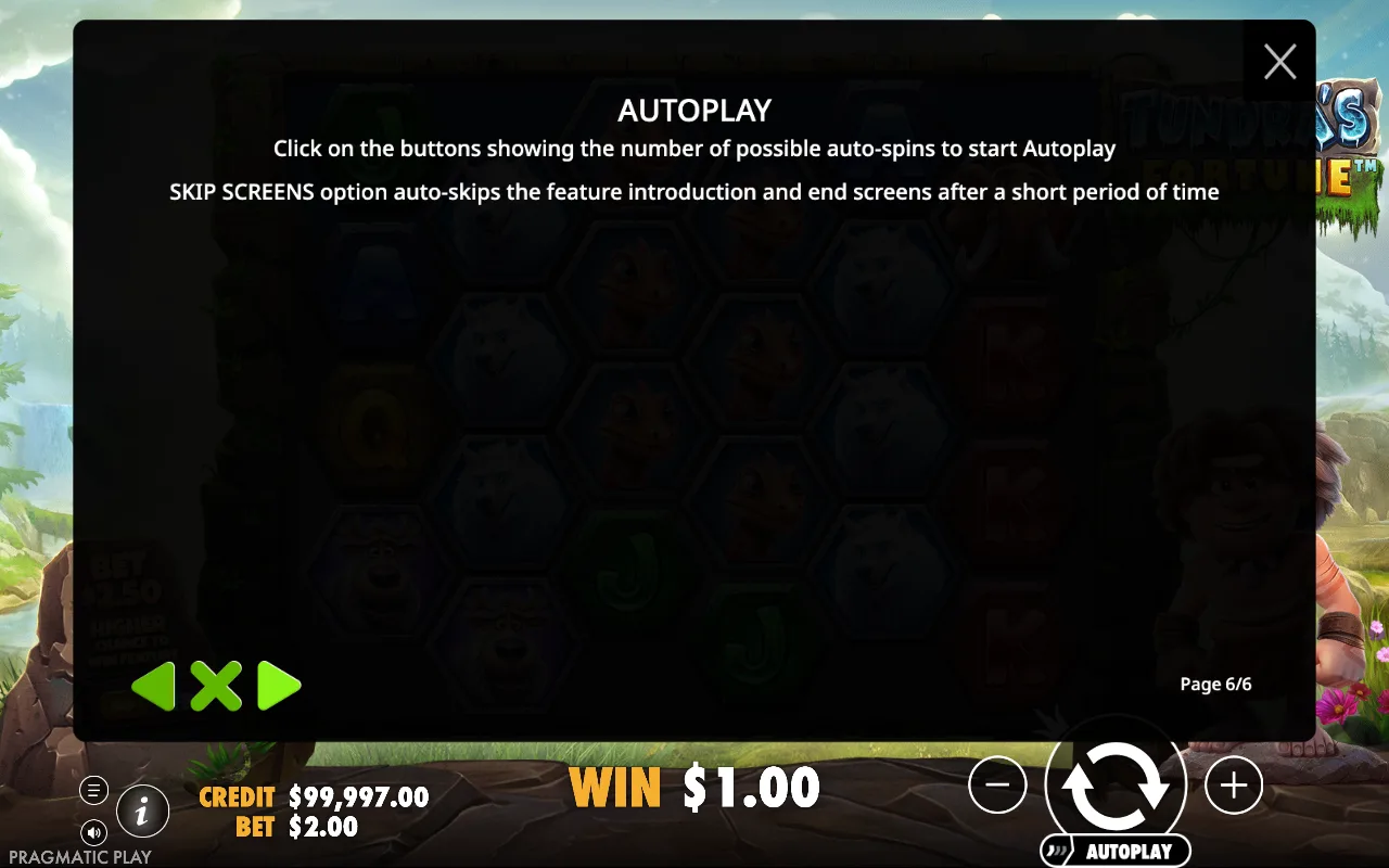 Autoplay — Tundra's Fortune