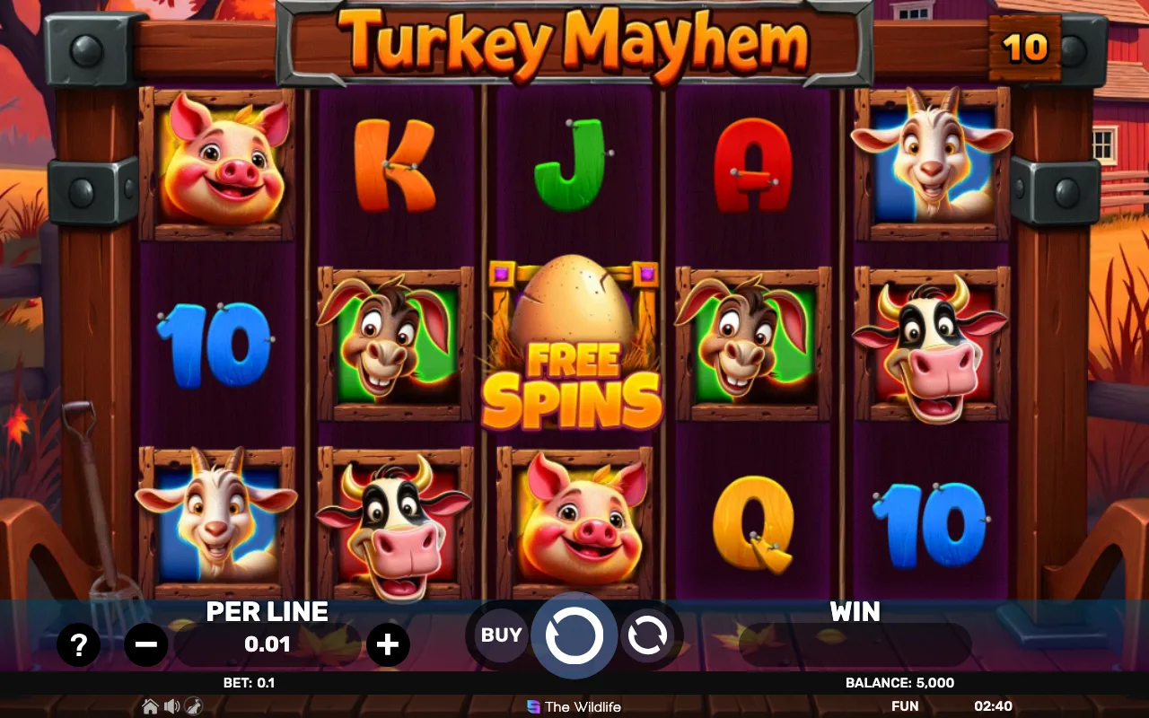 The base game — Turkey Mayhem