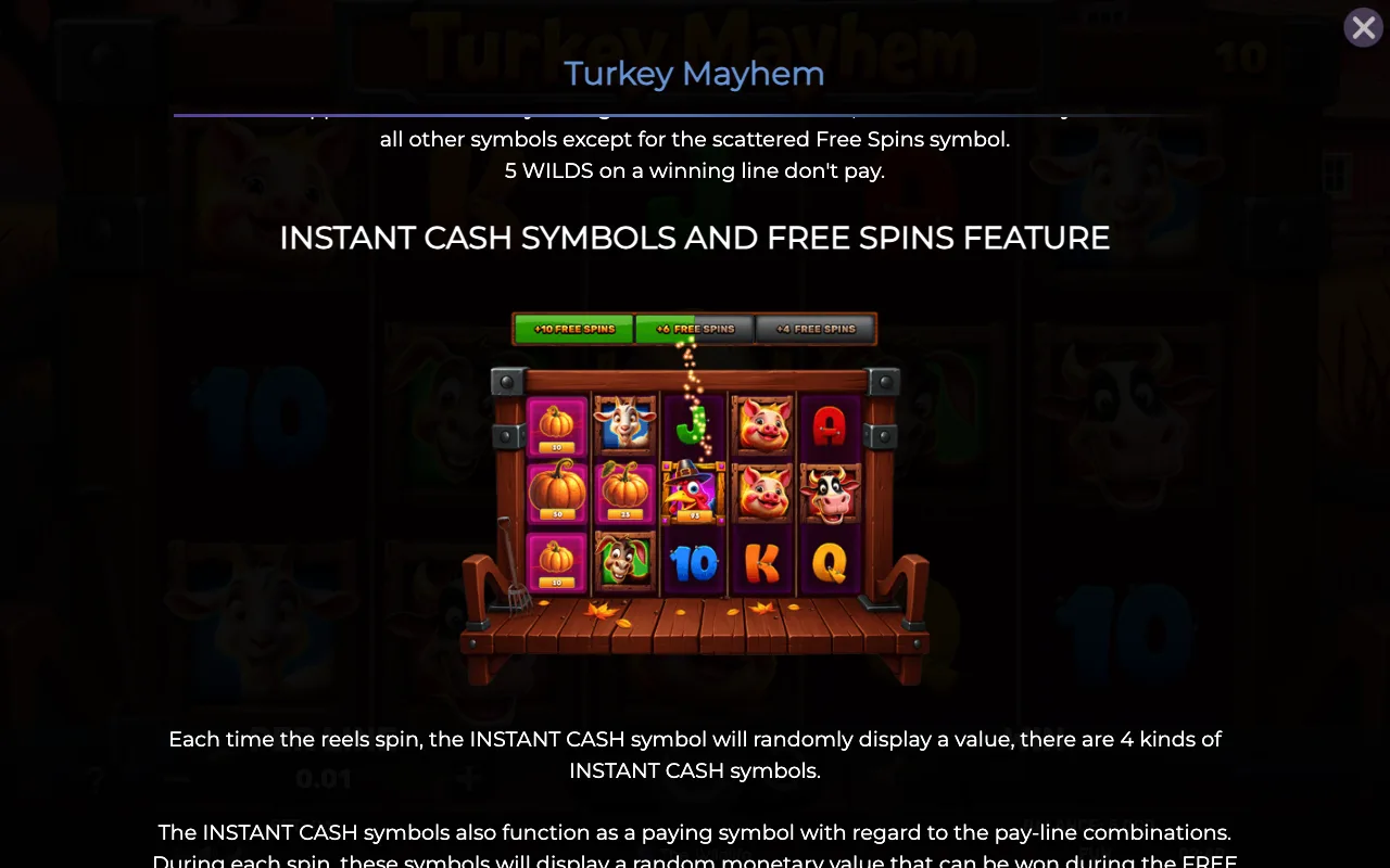 Game rules, page 2 — Turkey Mayhem