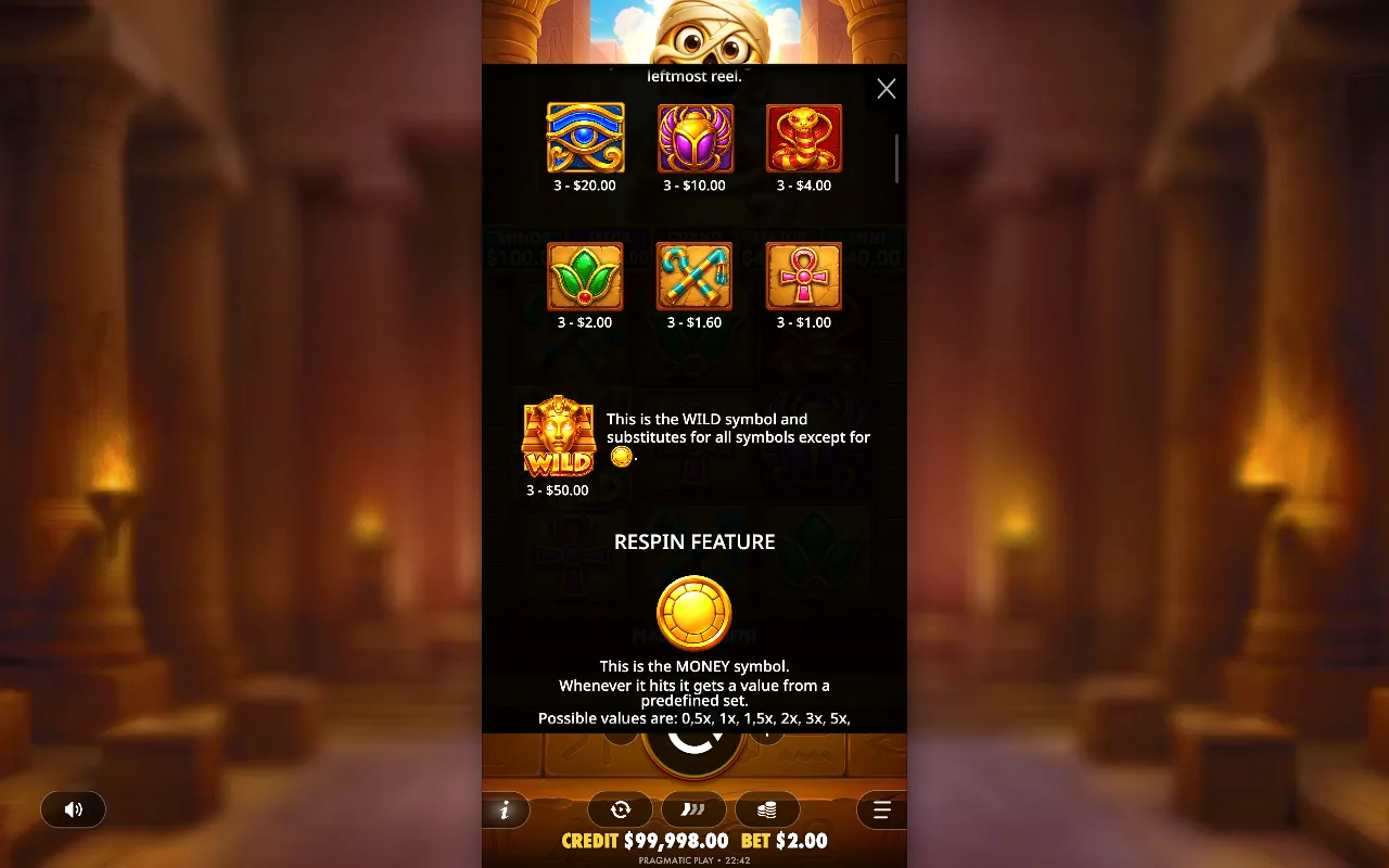 Game rules, page 2 — Tut's Treasure Tower