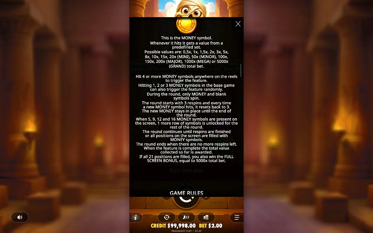 Game rules, page 7 — Tut's Treasure Tower