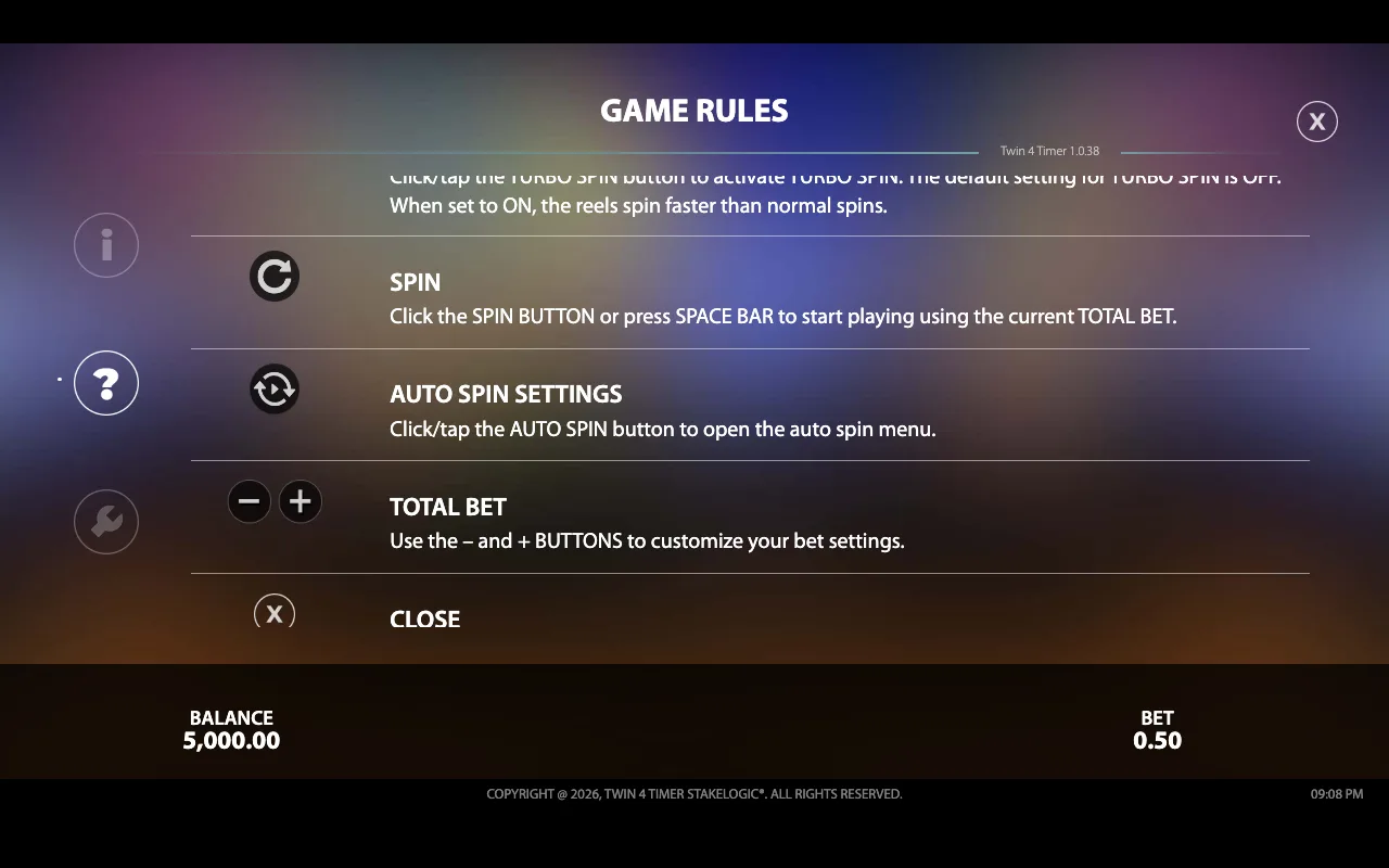Game rules, page 4 — Twin4timer