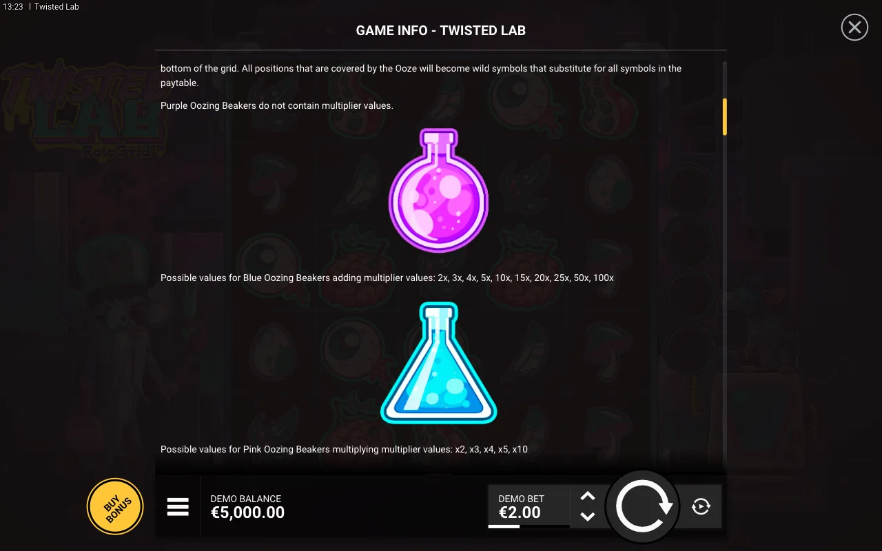 Game rules, page 2 — Twisted Lab