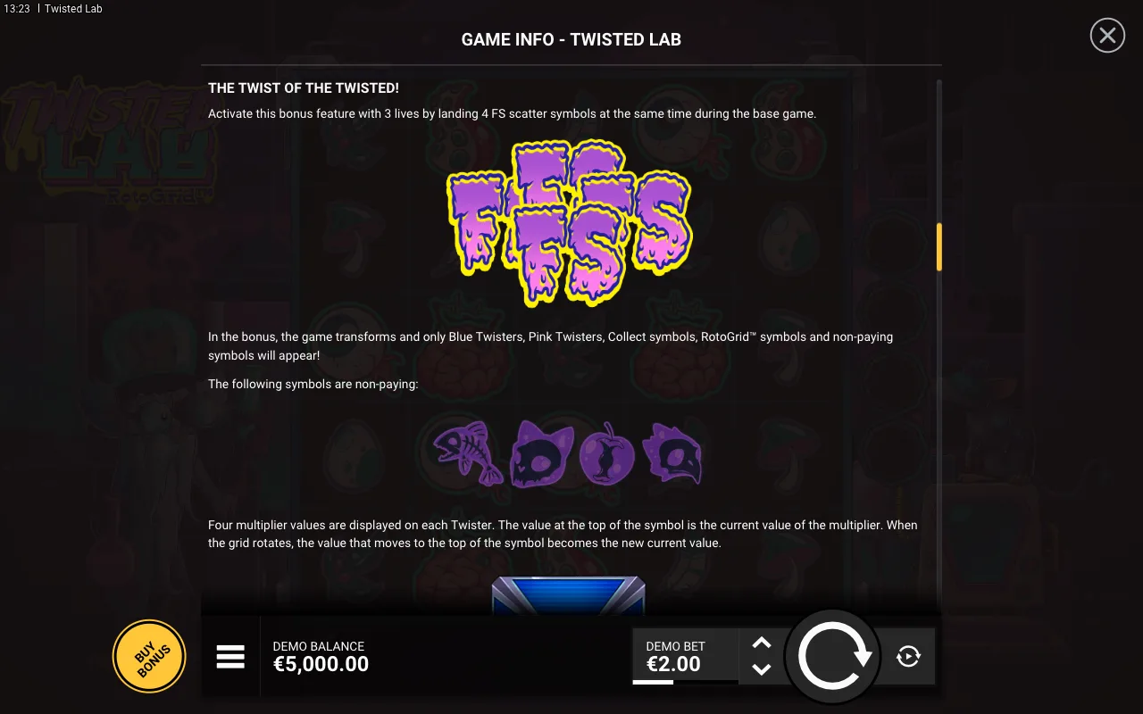 Game rules, page 4 — Twisted Lab
