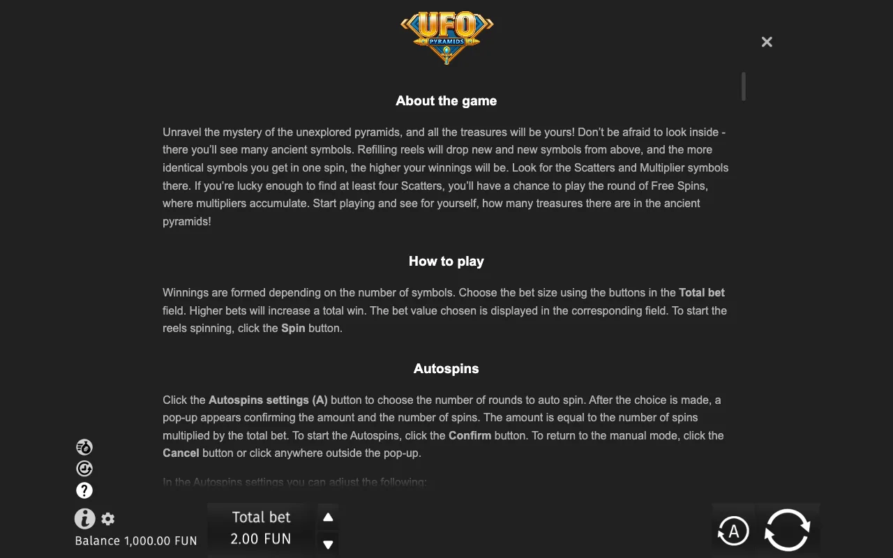 Game rules, page 6 — UFO Pyramids