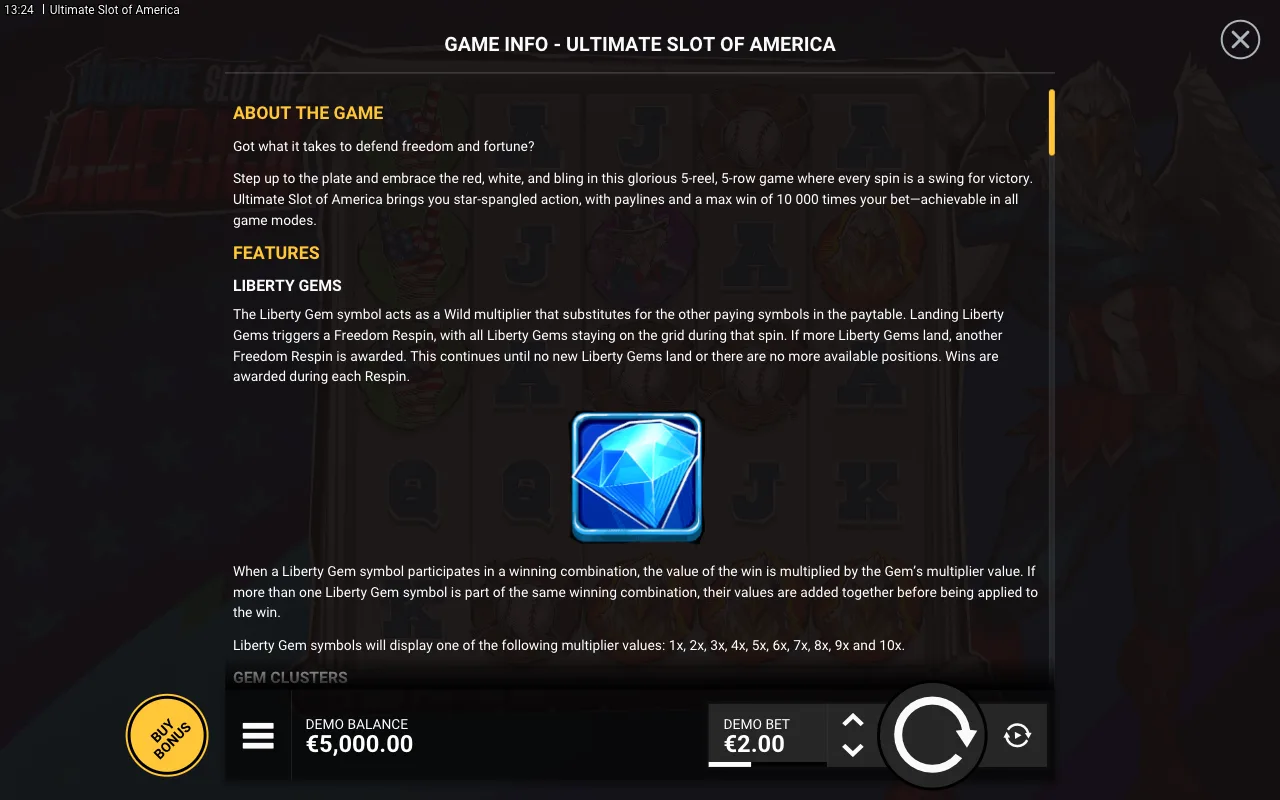 Features — Ultimate Slot of America