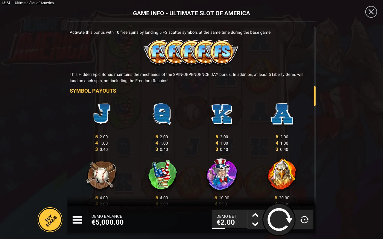 Game rules, page 4 — Ultimate Slot of America