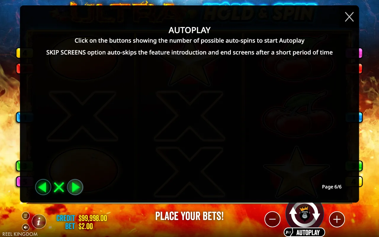 Autoplay — Ultra Hold and Spin