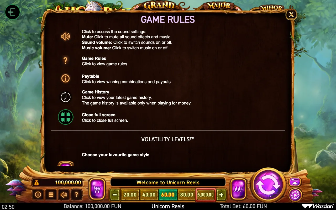Game rules, page 10 — Unicorn Reels
