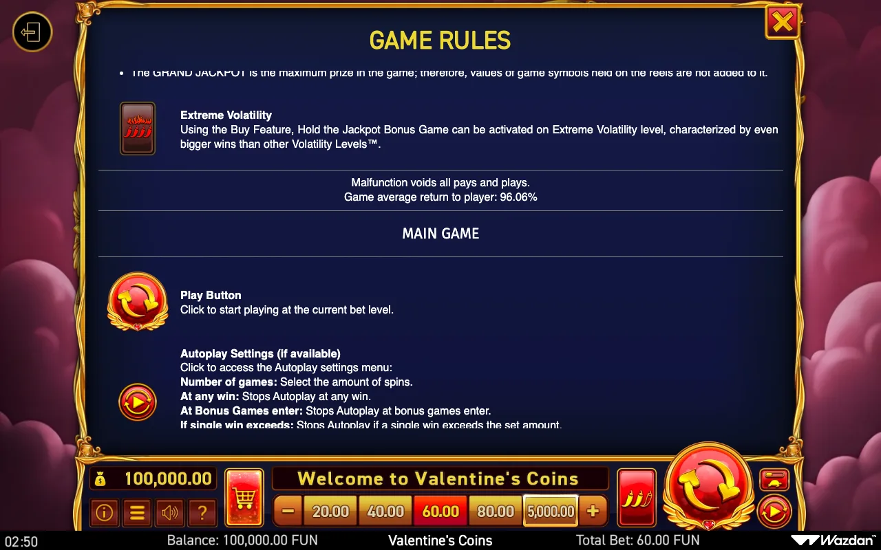 Game rules, page 10 — Valentines Coins