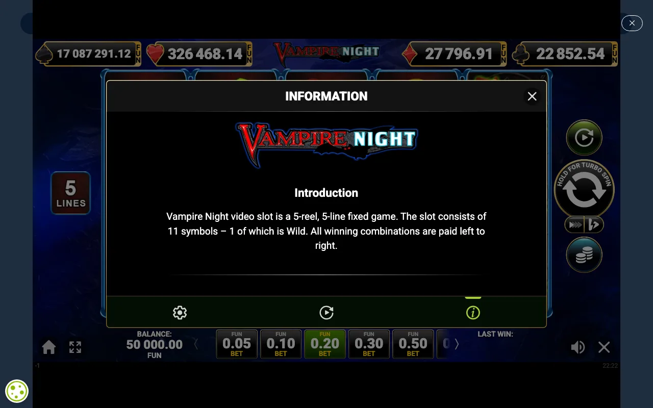 Game rules, page 1 — Vampire Night