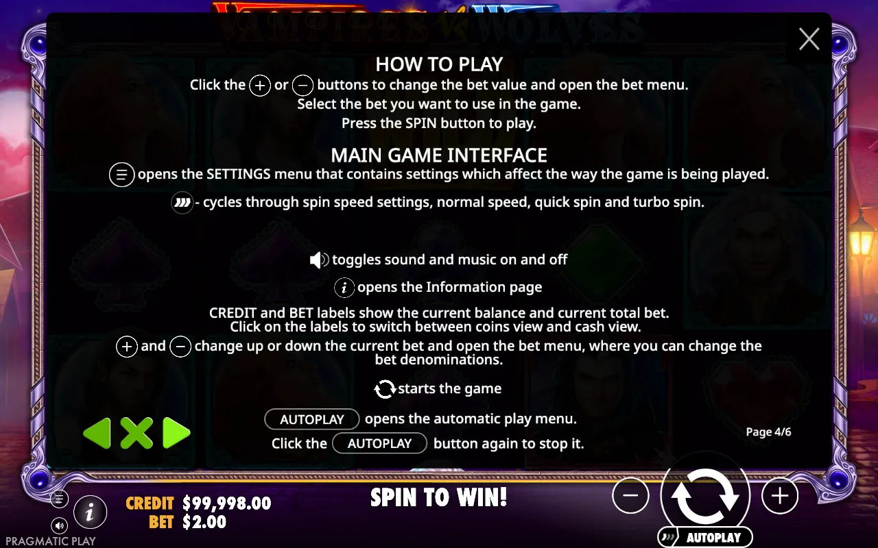 How to play — Vampires vs Wolves