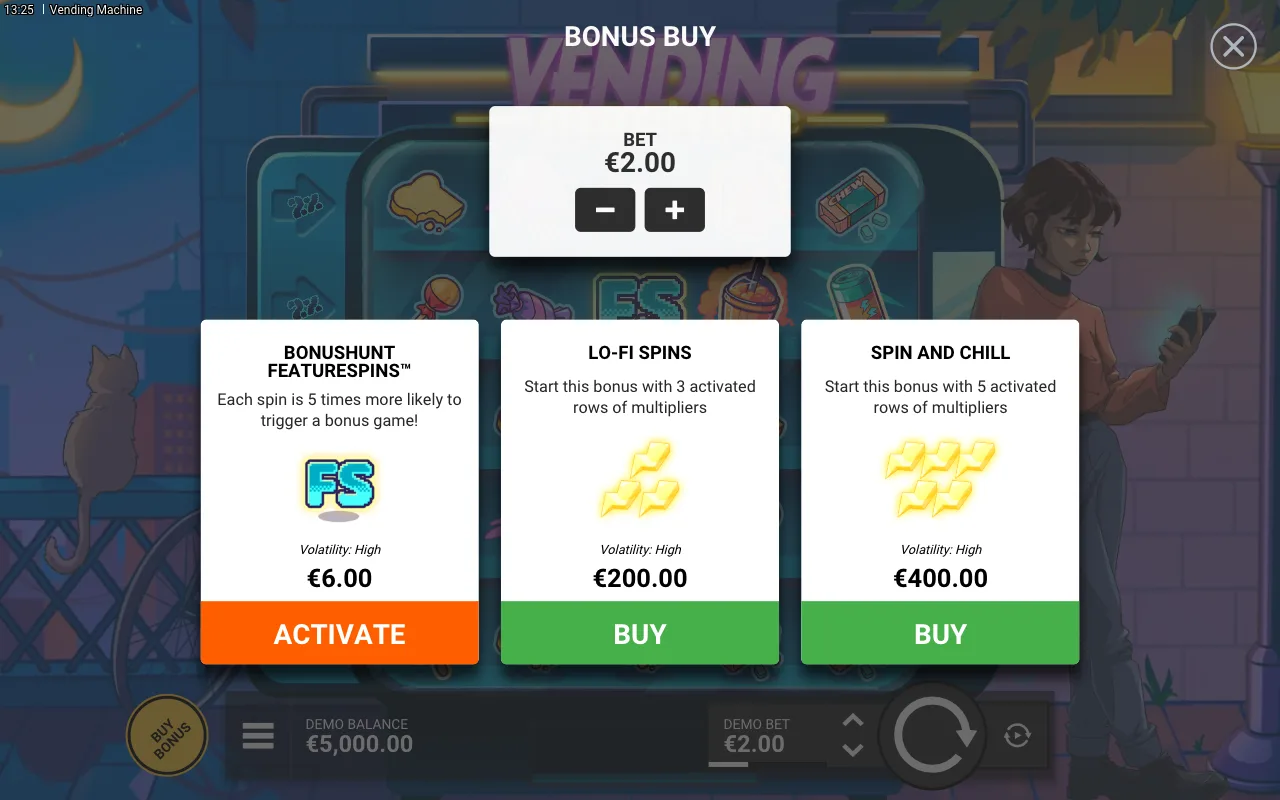 Buying the feature — Vending Machine