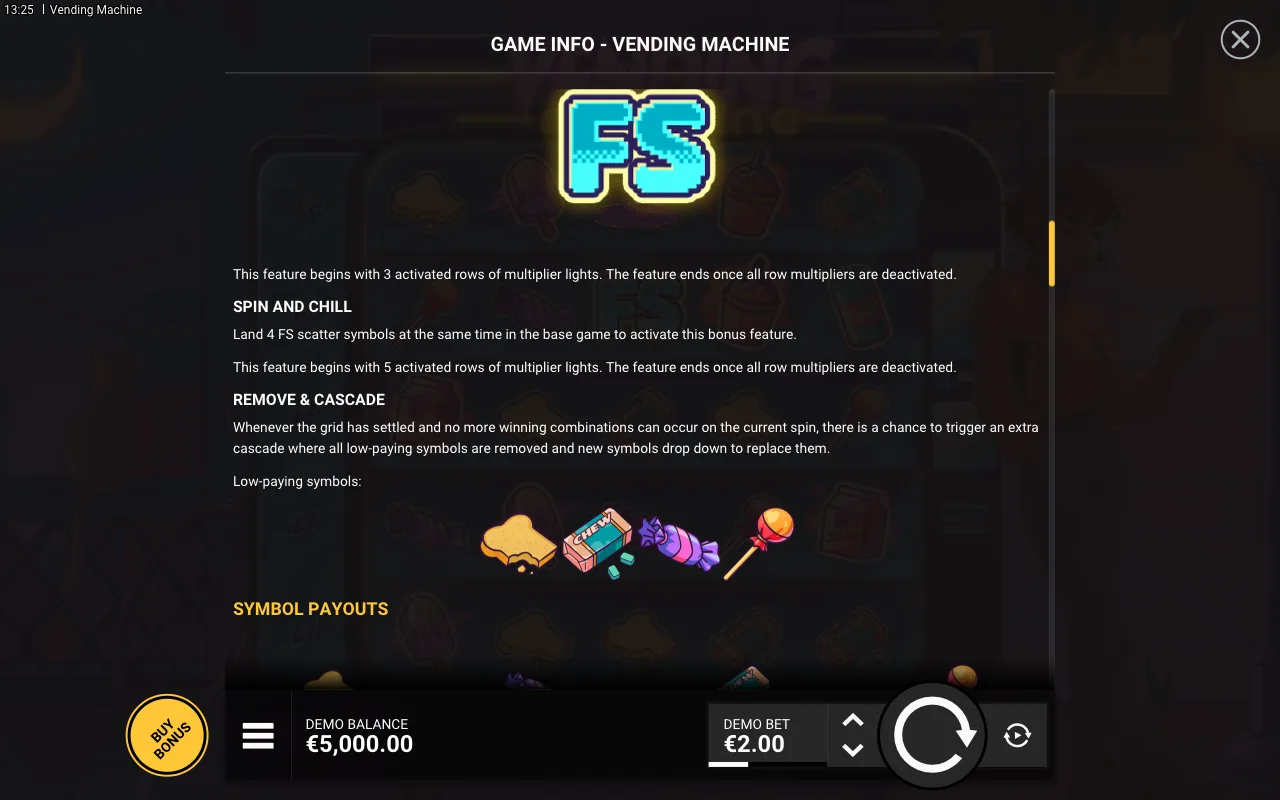 Game rules, page 3 — Vending Machine