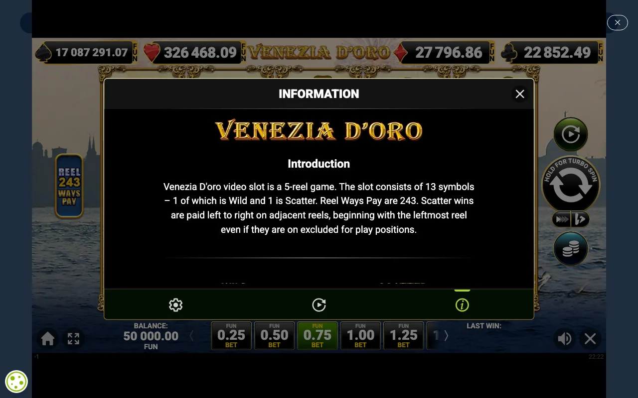 Game rules, page 1 — Venezia Doro