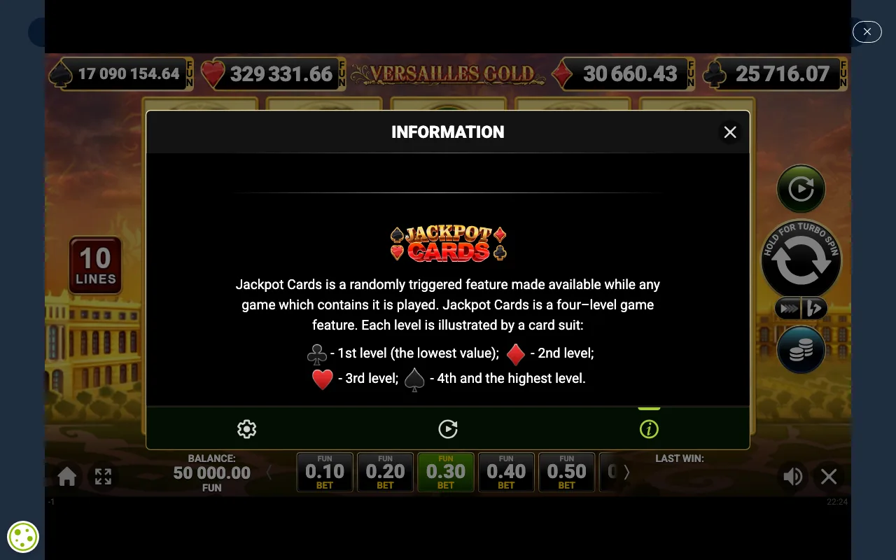 Game rules, page 3 — Versailles Gold
