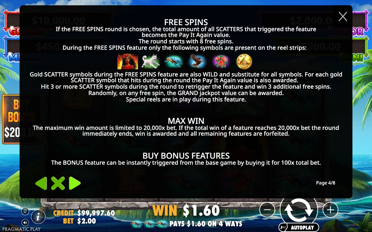 Free spins — Volcano Goddess