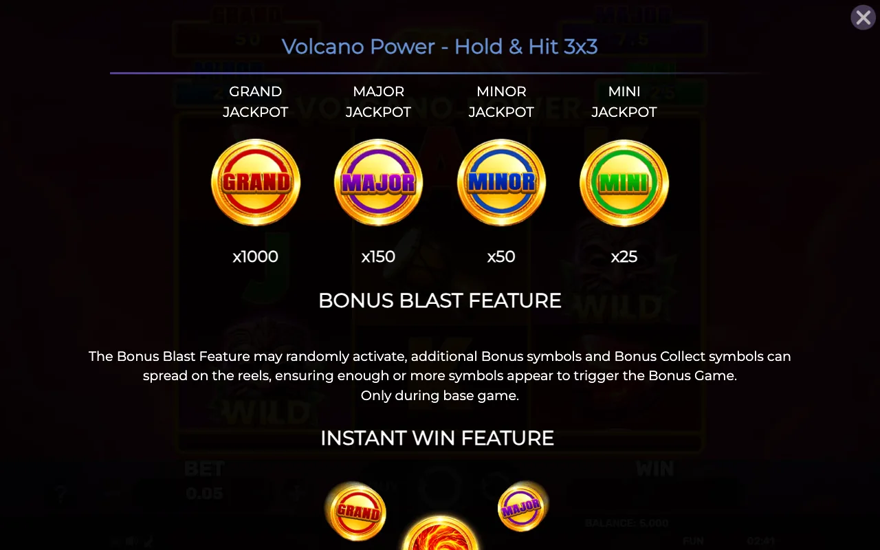 Jackpot jackpot jackpot jackpot — Volcano Power Holdhit 3x3